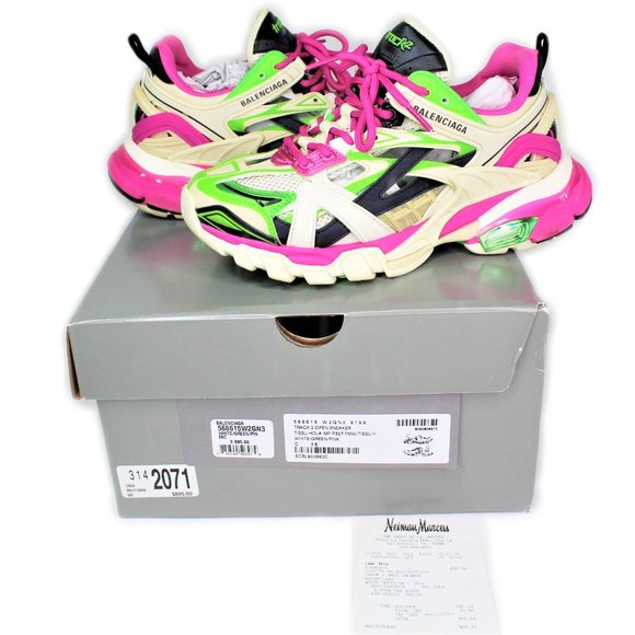 pink and green balenciaga shoes